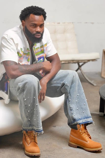 Pearl Baggy Jeans (Blue)