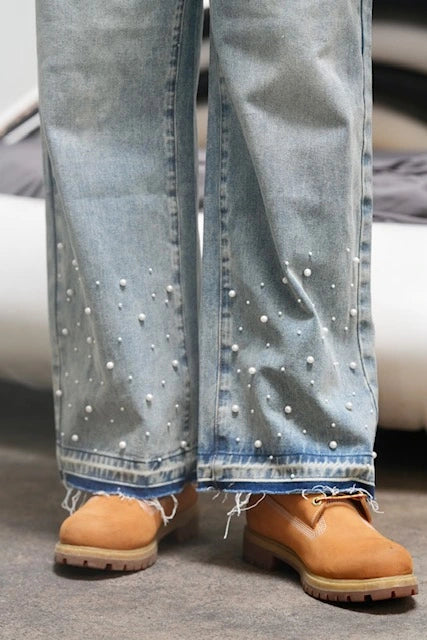 Pearl Baggy Jeans (Blue)