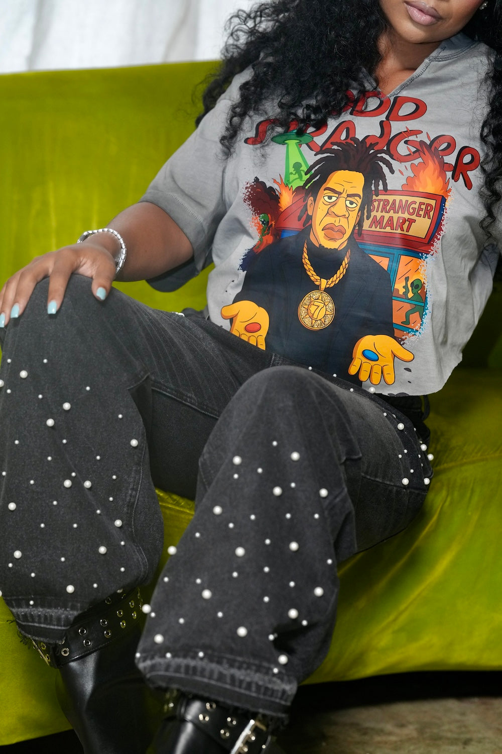 Pearl Baggy Jeans (Black)