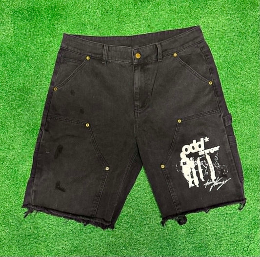 Odd Stranger World Black Jorts