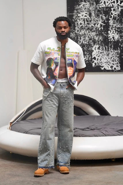 Pearl Baggy Jeans (Blue)