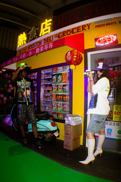 Rhinestone Jorts (Women)