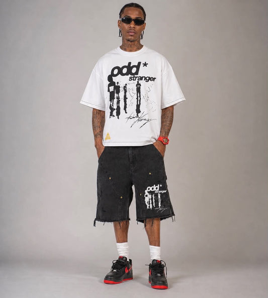 Odd Stranger World Black Jorts