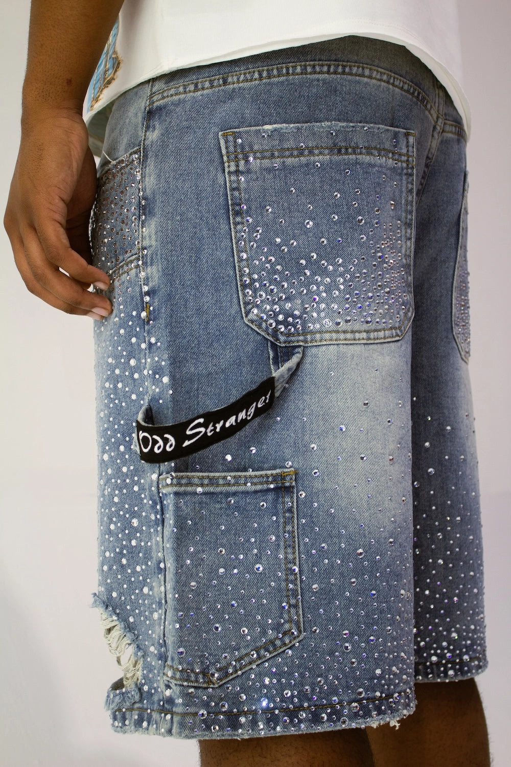 Rhinestone Jorts (Men)