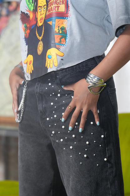 Red Pill Blue Pill Cropped Tee